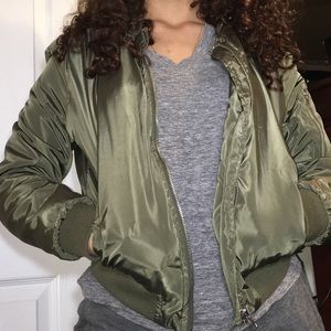 Green Bomber Jacket